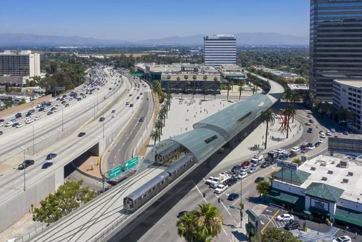 A tervezett új vasút egyik látványterve (forrás: Metro Los Angeles)