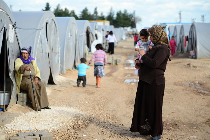 Szíriai menekülttábor. Fotó: depositphotos