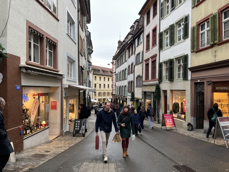 Basel Óvárosa nappal igazán hangulatos. Fotó: Privátbankár / Dobos Zoltán