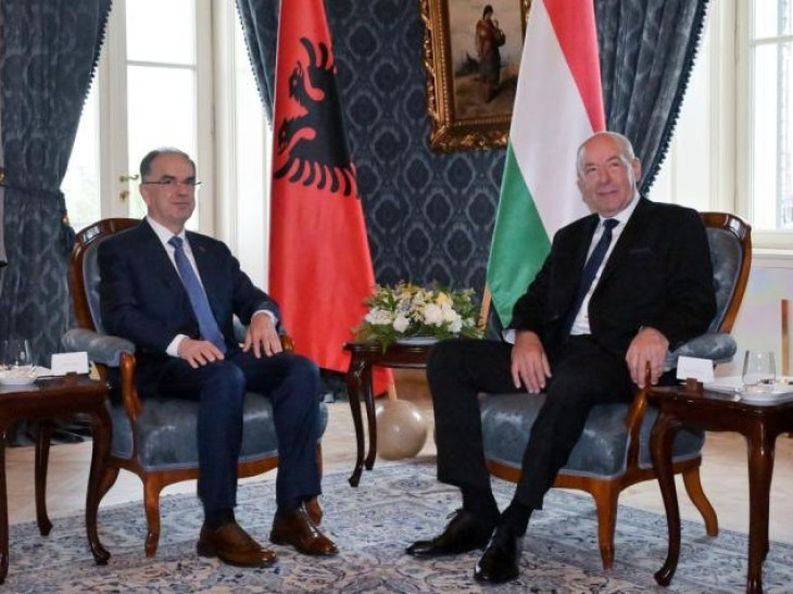 Bajram Begajt albán elnök kollégájánál, Sulyok Tamásnál