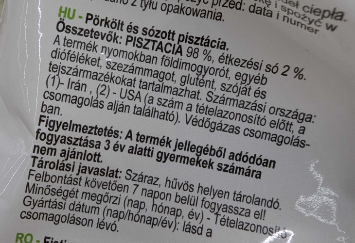  Ez a zacskó épp Amerikából jött