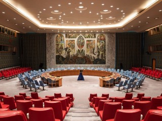 Az ENSZ BT ülésterme várja a delegáltakat. Fotó: wikipedia