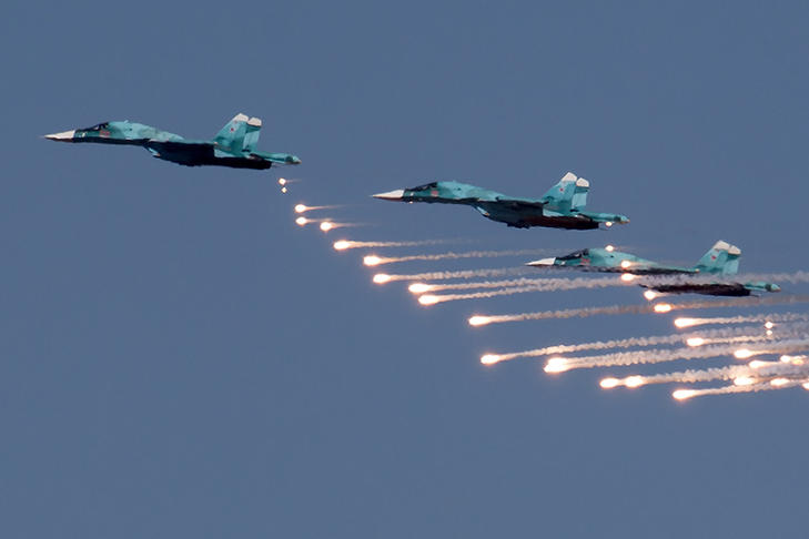 Videón, ahogy orosz gépek saját területüket bombázzák