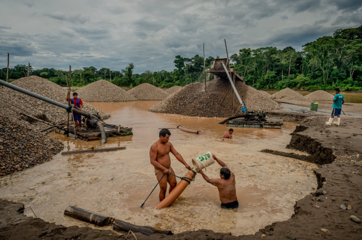 Aranybányászat az Amazonas mentén