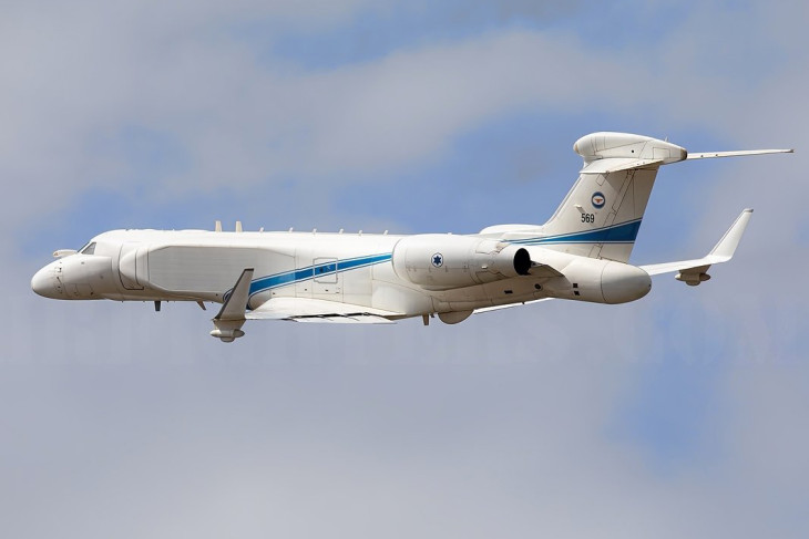 Az izraeli légierő egyik G-550-es légtérellenőrző gépe. Csak pihentetik őket?