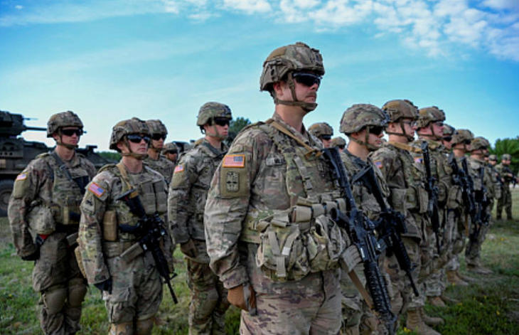 Amerikai katonák egy korábbi hadgyakorlaton. Fotó: MTI/Czeglédi Zsolt 