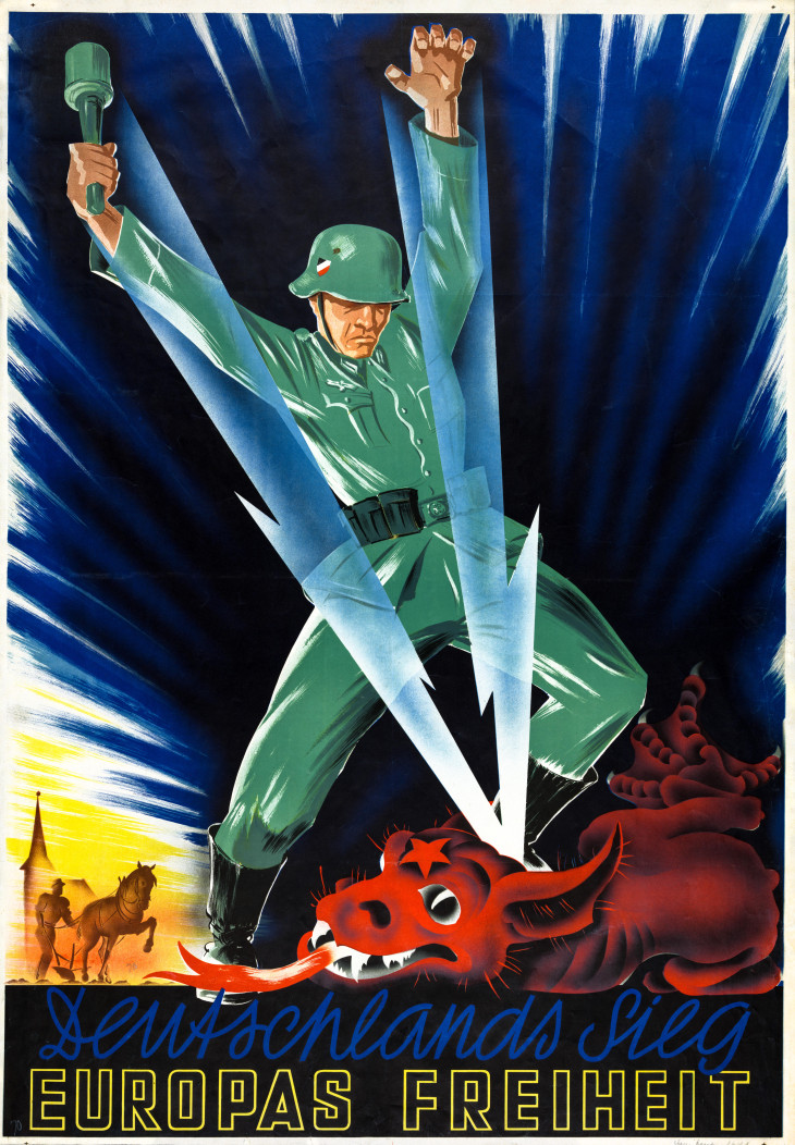 „Németország győzelme Európa szabadsága náci propagandaplakát 1941