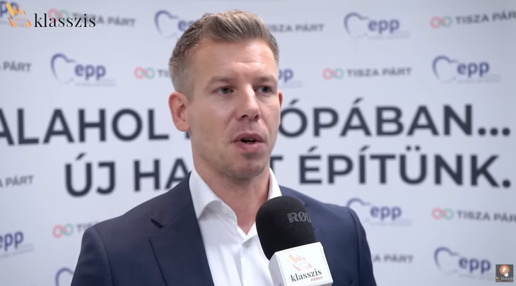 Magyar Péter a Klasszis Médiának nyilatkozik