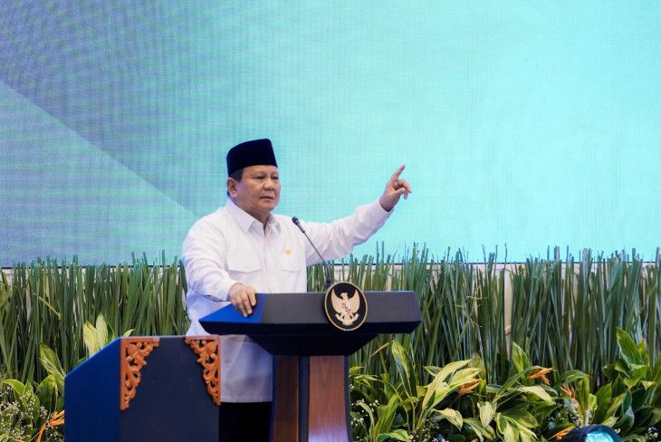 Prabowo Subianto indonéz elnök figyelmeztet