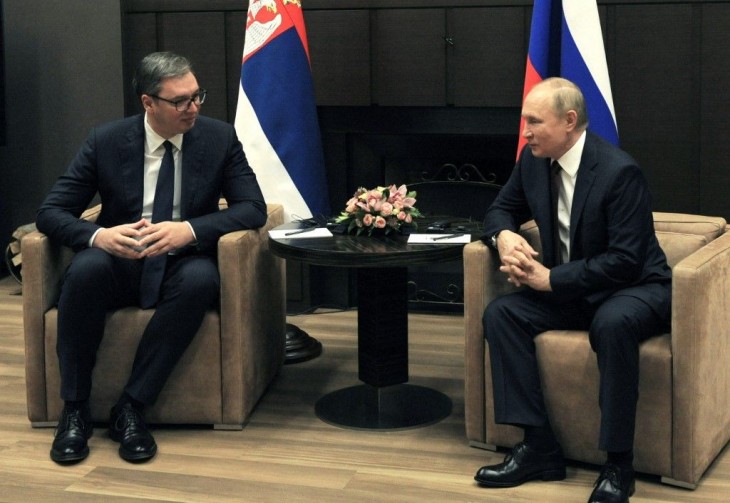  Vučić és Putyin kedvelik egymást. Fotó: MTI/EPA