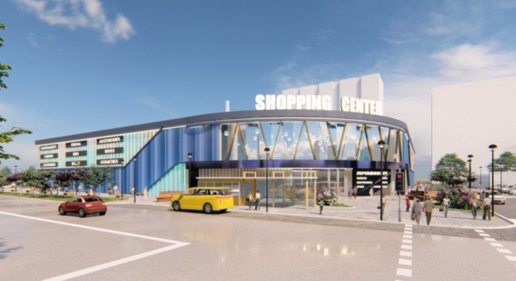 Júliusban kezdték építeni Dnyiproban az új Topol Mall nevű, 11,5 ezer négyzetméteres üzletközpontot. Az átadást 2025 végére tervezik. Fotó: Ukrán Bevásárlóközpontok Szövetsége