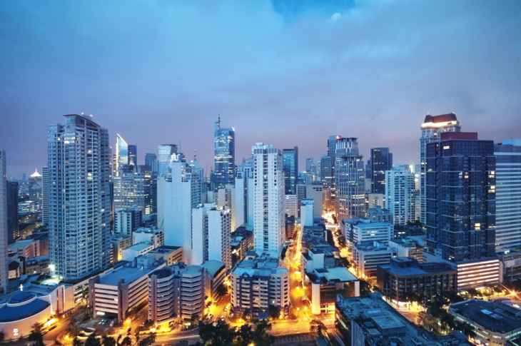 Manila üzletnegyede is veszélyben