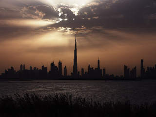 Dubaj esti látképe – mára beborult