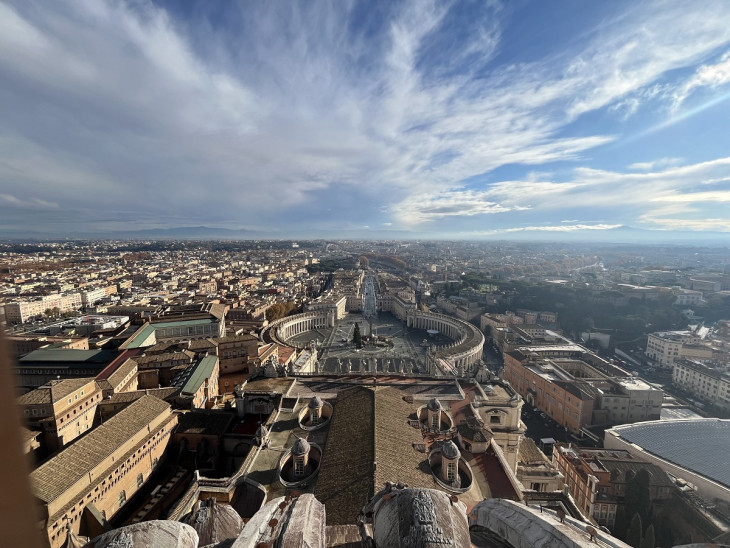 Vatikán és az Örök Város – kilátás a Szent Péter-bazilika kupolájából