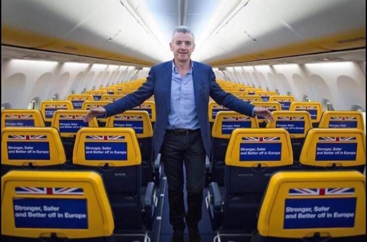 A Ryanair vezérigazgatója, Michael O'Leary nem lehet boldog