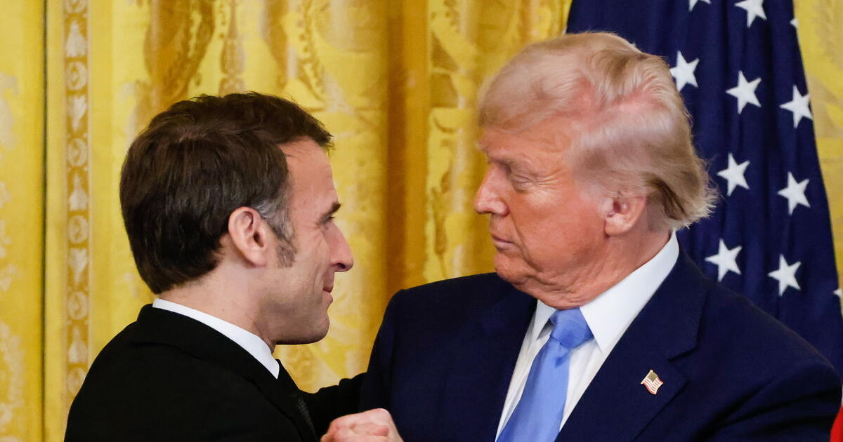 Elmérgesedett a viszony, Macron Davosban szólt vissza Trumpnak