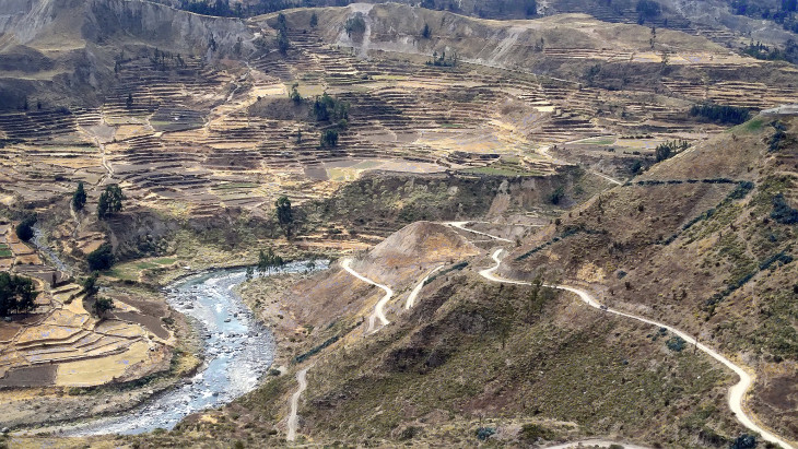 A Colca-völgy egy részlete
