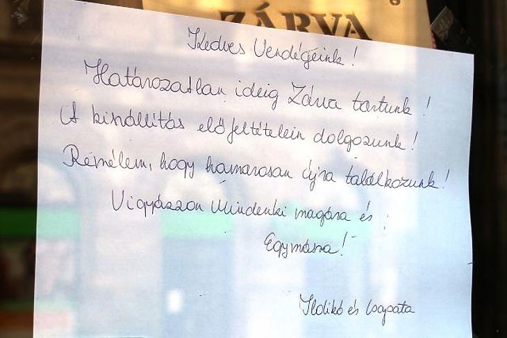 A nap képe: bezárt az Ildikó, közel a világvége  