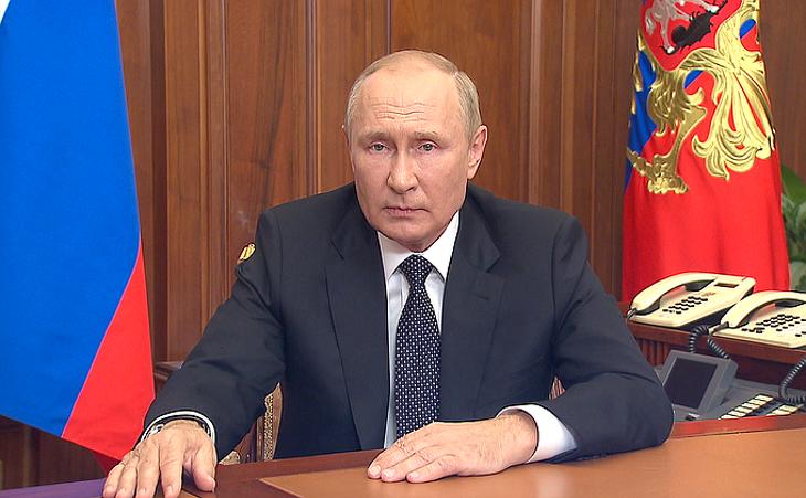 Vlagyimir Putyin szeptember 21-én tette közzé videóüzenetét. Fotó: Kreml