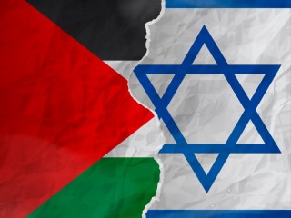 palesztin és izraeli zászló