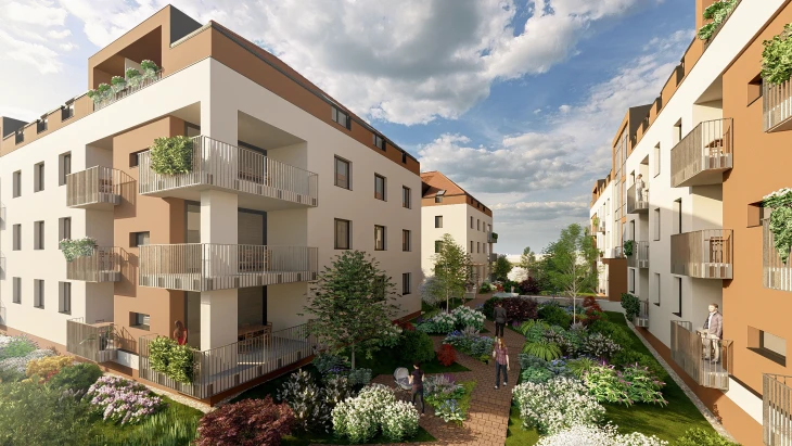 A Napfény Liget lakóparkban sok lakást mennyezeti hűtés-fűtéssel szereltek fel