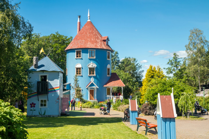 A Múmin-ház a Naantilaban található tematikus parkban