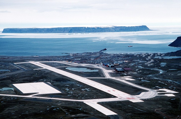 A Grönlandon fekvő Thulei Légibázis az Egyesült Államok legészakibb támaszpontja. Fotó: Wikipedia
