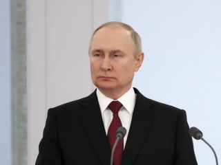 Vlagyimir Putyin orosz elnök.  Fotó: MTI/EPA/Szputnyik/Pool/Szergej Karpukin