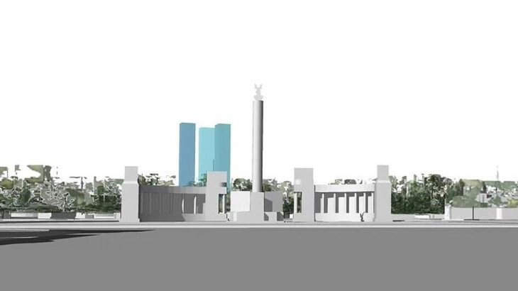 A mini-Dubaj látványterve a Hősök teréről (Forrás: Fővárosi Önkormányzat)