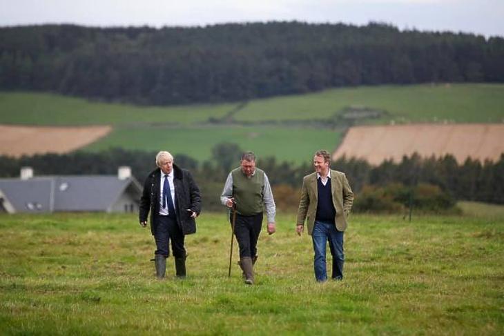 A nap képe: hatalmas marhával barátkozott Boris Johnson