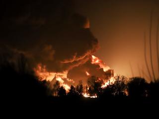 Az ukránok szerint nem támadás, hanem robbanás okozta a tüzet Belgorodnál 