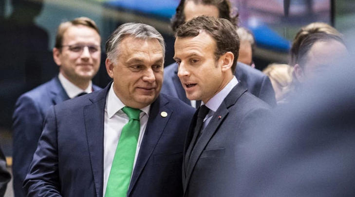 A decemberi találkozójukon Orbán Viktor és Emmanuel Macron számos dologban egyetértett. Fotó: MTI/Szecsődi Balázs
