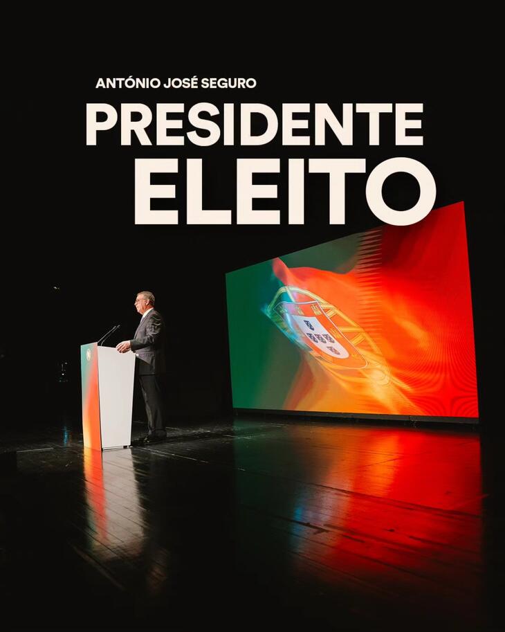 Megválasztott elnök &ndash; ezzel a képpel jelentette be győzelmét António José Seguro a közösségi oldalán