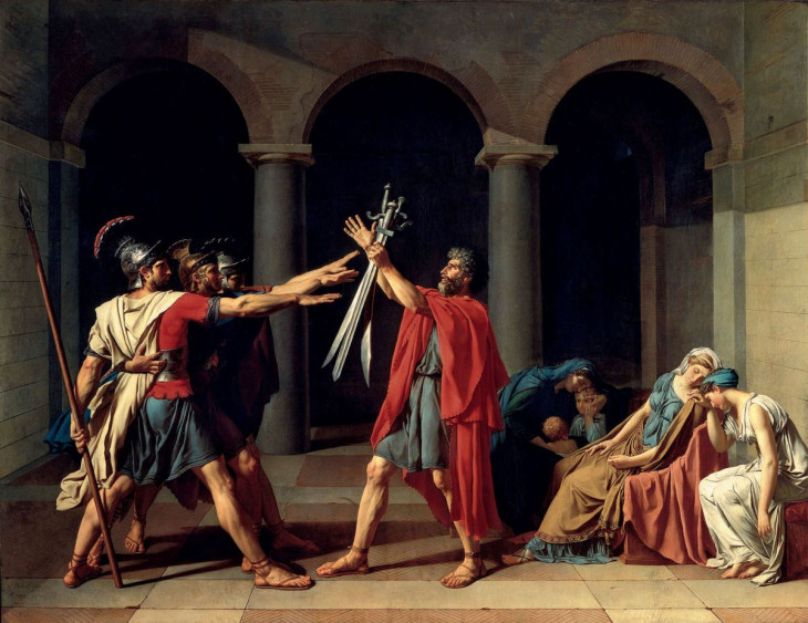 Horatii esküje, Jacques-Louis David (1784 és 1785)