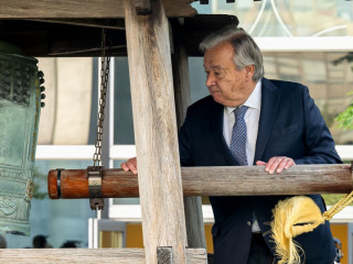 António Guterres az ESZ-székházban 