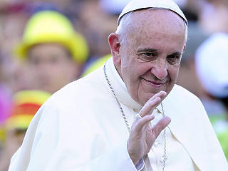 Ferenc pápa már Pozsonyban mondott beszédet