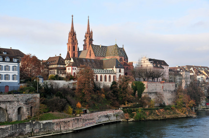 A Basel Münster a katedrális Bázelben
