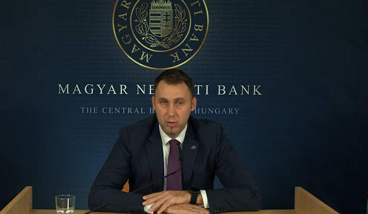 Virág Barnabás MNB-alelnök: az intézkedés célja a likviditás szűkítése. Fotó: MNB / YouTube