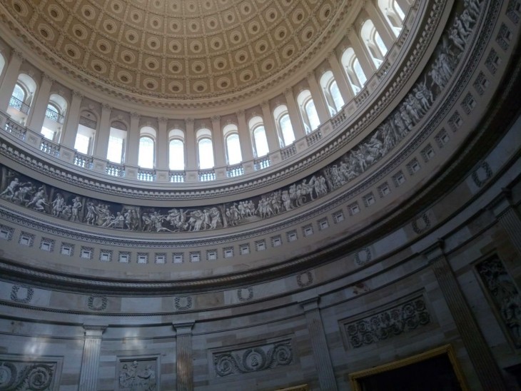 A Capitolium kupolája alulról. Fotó: Privátbankár/Kollár Dóra