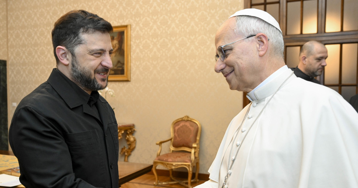 Zelenszkijt fogadta a pápa – XVI. Leó igazságos és tartós békét remél