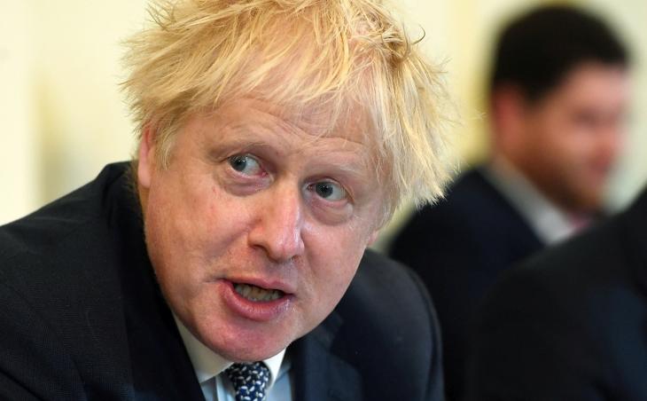 Boris Johnson brit miniszterelnök. Fotó: MTI/EPA pool/Andy Rain