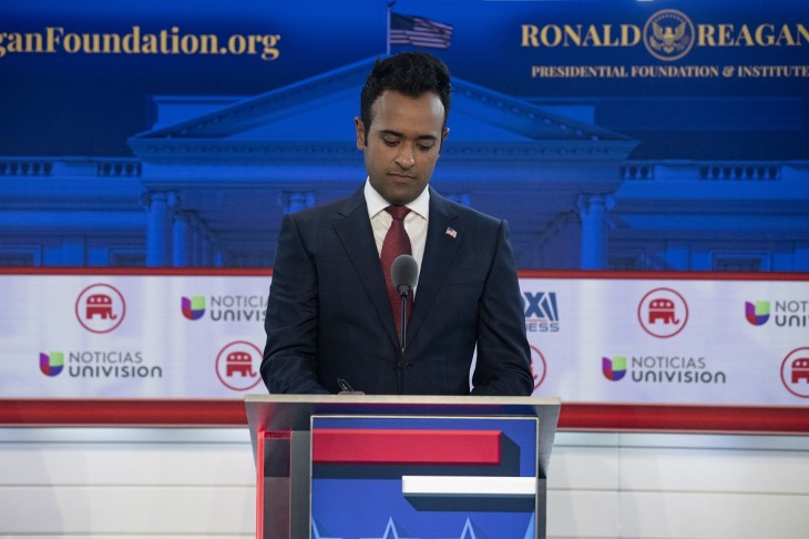 Vivek Ramaswamy. Fotó: EPA / ETIENNE LAURENT