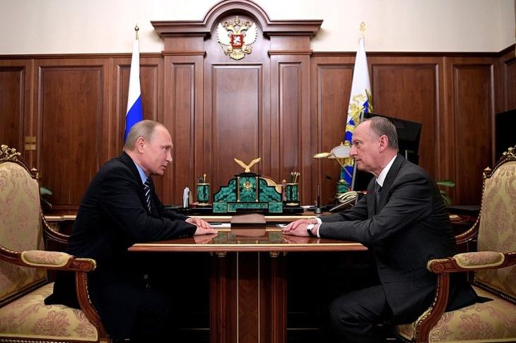 Putyin és Patrusev a Kremlben 2017. júniusban. Fotó: kremlin.ru