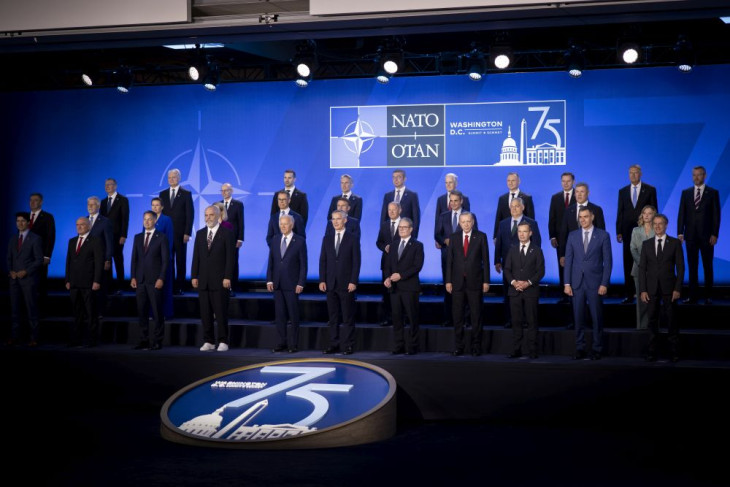 A NATO washingtoni csúcstalálkozójának résztvevői 