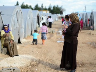 Szíriai menekülttábor. Fotó: Depositphotos