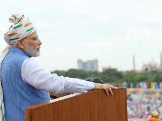 Narenda Modi indiai miniszterelnök. Fotó: MTI/EPA/PIB 