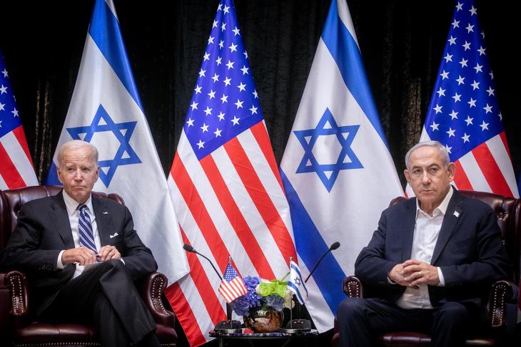 Washington tehetetlen. Joe Biden és Benjámin Netanjahu találkozója Tel-Avivban 2023. október 18-án
