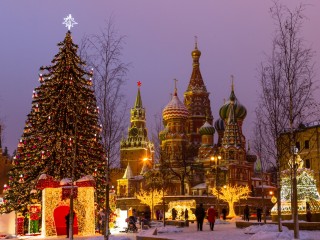 Moszkva karácsony környékén. Fotó: Depositphotos
