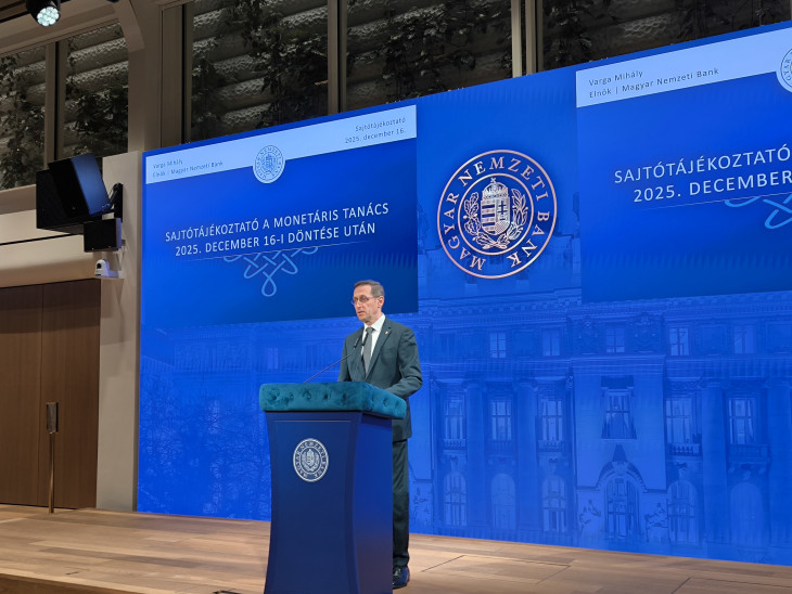 Hiába maradt 6,5 százalékon az alapkamat decemberben is, Varga Mihály szavai forintgyengülést indítottak el