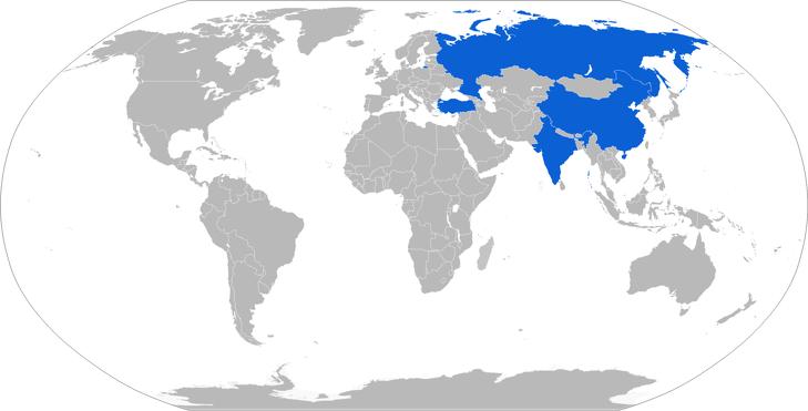 Sz-400-as légvédelmi rendszert üzemeltető országok. Fotó: Wikipédia